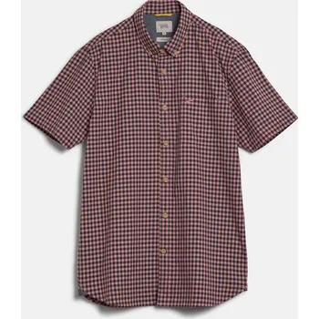 Pánská košile KOŠILE CAMEL ACTIVE SHORTSLEEVE SHIRT FADED RED