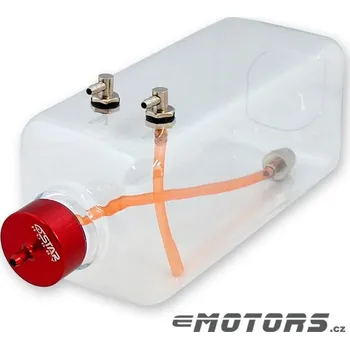 Palivová nádrž 1000ml transparentní benzínová nádrž - červená