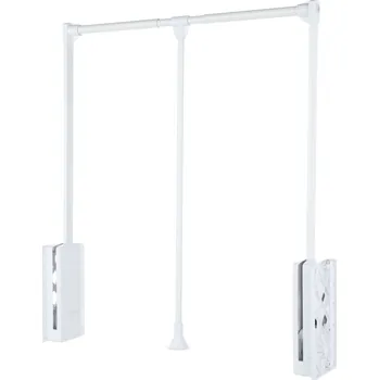 Věšák Interex Výklopný věšák EKONOMA / Bílá 660 - 890 mm