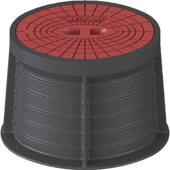 poklop Poklop hydrantový PLASTUS, HYDRANT, víko červené, můstek, HECKL