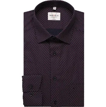 Pánská košile Marvelis pánská společenská košile Modern Fit 722864 35 Červená 40