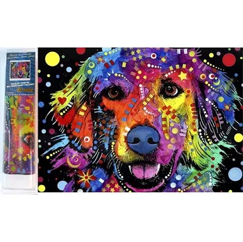 Diamantové malování Norimpex Abstraktní pes 30 × 40 cm