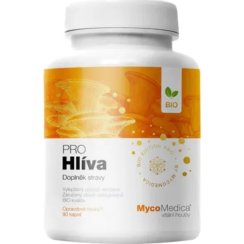 Přírodní produkt MycoMedica Hlíva Pro 500 mg BIO 90 cps.