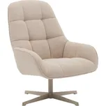 Béžové čalouněné otočné křeslo Kave Home Jaspe