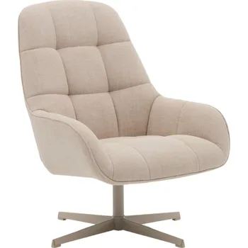 Křeslo Béžové čalouněné otočné křeslo Kave Home Jaspe