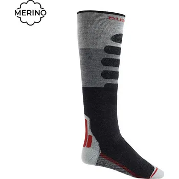 Pánské ponožky Podkolenky Burton Performance+Midweight grey heather S (EU 37-40,5) 2025 - Odesíláme do 24 hodin