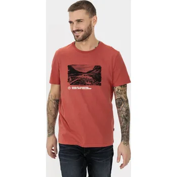 TRIČKO CAMEL ACTIVE T-SHIRT 1/2 ARM FADED RED