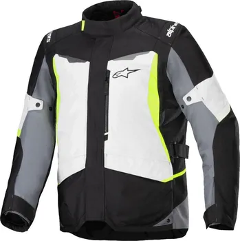Moto bunda Bunda ST-1 WATERPROOF, ALPINESTARS (světle šedá/černá/žlutá fluo) 2026 L