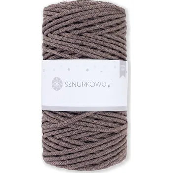 Příze Sznurkowo bavlněné šňůry 3mm mokka