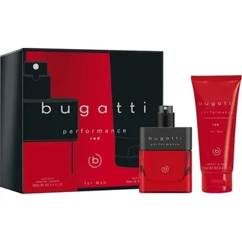 Kosmetická sada Bugatti Performance Red - EDT 100 ml + sprchový gel 200 ml Dárková sada