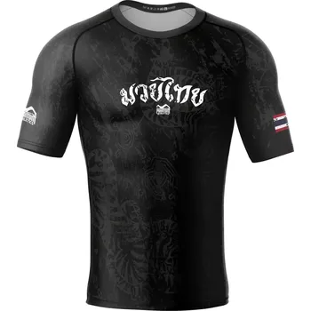Oblečení pro bojové sporty PHANTOM Rashguard Muay thai - černý L