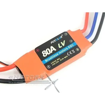 RC model letadla Flycolor 80A ESC BEC 5.5V/4A