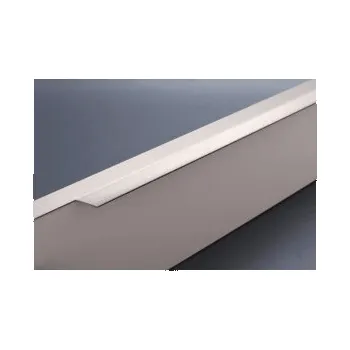 Nábytkové kování Rujzdesign Úchytka na hranu dveří ALBERTA / Nerez 147 mm