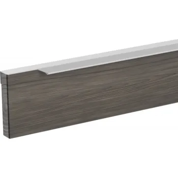 Nábytkové kování Rujzdesign Úchytka na hranu dveří ALBERTA / Hliník 147 mm