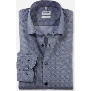 Olymp Level Five Body Fit společenská košile 204864 18 Modrá 41