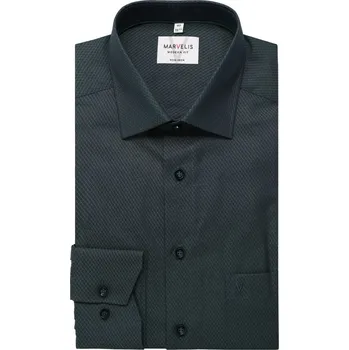 Pánská košile Marvelis Modern Fit společenská košile 722664 45 Zelená 46