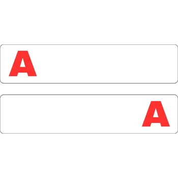 Knihovna Písmenkový rozřaďovač plastový červený - CZ abeceda