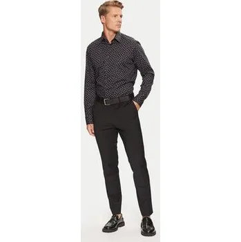 Pánská košile Boss Košile H-Joe 50527626 Černá Slim Fit 44