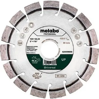 Řezný kotouč Metabo Příslušenství - Diamantový řezný kotouč na běžné stavební materiály 125x22,23 mm 628559000