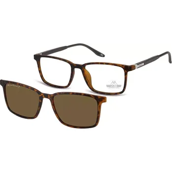 Brýle na čtení MONTANA EYEWEAR Dioptrické brýle MRC3A+2,50 flex + polarizační klip MRC-3A Cat.3
