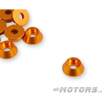 Matice Podložka tvarová M3 - elox (1ks) Orange