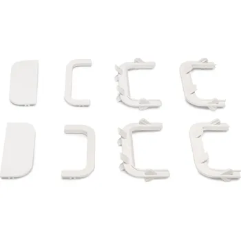 Nábytkové kování Emuca Sada koncovek z PVC pro profily VION - C / Bílá