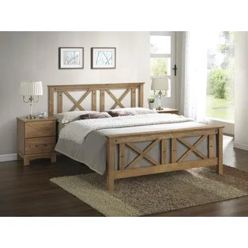 Postel Casarredo Postel + 2 ks noční stolek TEXAS II 180x200 cm barva teak