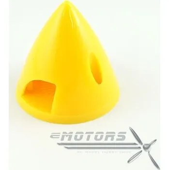 RC náhradní díl 75mm kužel pro pevnou vrtuli plast - Žlutý