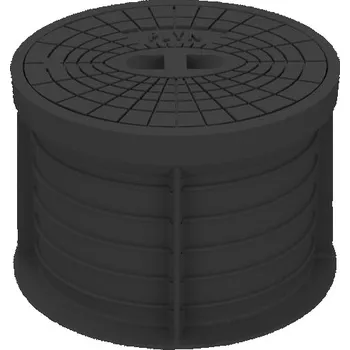 poklop Poklop hydrantový PLASTUS, PLYN, víko černé, můstek, HECKL