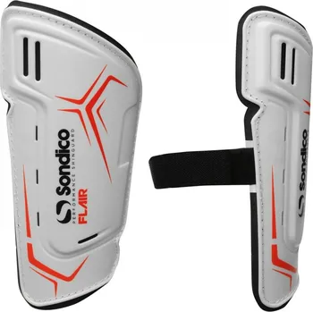 Pánské ponožky Sondico Flair Slip Shin Guards White/Black Adults (M)