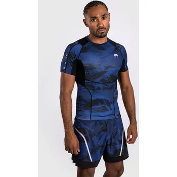 Rashguard Rashguard VENUM Electron KR.rukáv 3.0 - modrý S