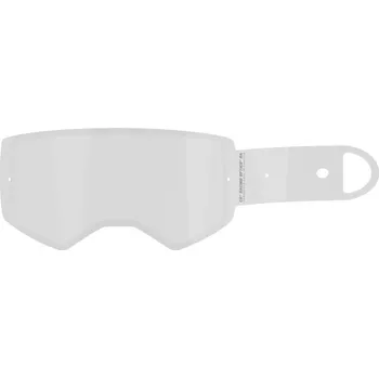 Motocyklové brýle Strhávací slídy plexi RACING LAMINOVANÉ s OBVODOVÝM TĚSNĚNÍM pro brýle SUPERTECH, ALPINESTARS (14 vrstev v balení, čiré)