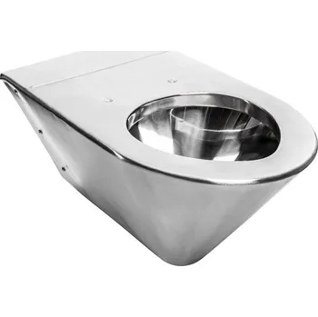 Klozet Faneco záchodová mísa závěsná bez splachovacího kruhu pro osoby se zdravotním postižením lesk L650754