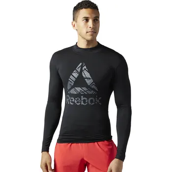 Pánské tričko REEBOK Pánské kompresní tričko READY BRUSHED - černé XXL