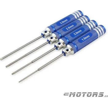 Šroubovák 4ks HEX šroubováků 1.5/2.0/2.5/3.0