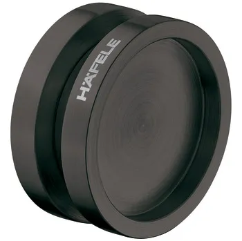 Dveřní kování Häfele Oboustranné madlo na skleněné dveře TAXO / Grafitová černá