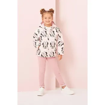 Dívčí bunda Character Minnie Mouse Girls Padded Coat Pink 4-5 let