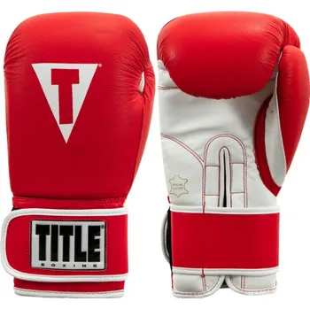 Boxerské rukavice Title Boxerské rukavice Pro Style Training 3.0 kůže - červeno/bílé 16 oz