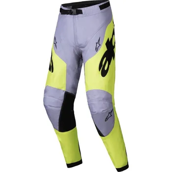 Moto kalhoty Kalhoty RACER VEIL, ALPINESTARS (šedá/žlutá fluo) 2025 38