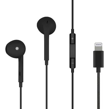 Sluchátka Sluchátka lightning pro iPhone černé