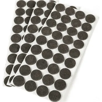 Nábytkové kování Emuca Nalepovacia protišmyková podložka Čierna 24 mm / 3 x 36 ks