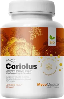 Přírodní produkt MycoMedica Coriolus Pro 500 mg BIO 90 cps.