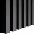 Obklad Lameo Dekorativní stěnová lamela matná černý 30 x 40 cm