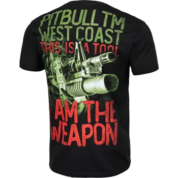 Pánské tričko PitBull West Coast Triko I Am The Weapon - černé L