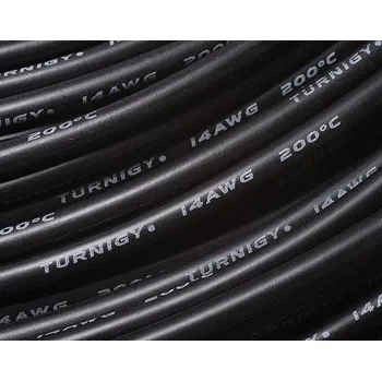 elektrický kabel Kabel 14AWG BLACK (10cm)