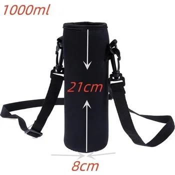 Láhev Sportovní neoprenový termo obal na láhev | izolační pouzdro na láhev - 1000 ml