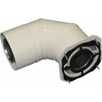 Kouřovod Spiroflex 60/100 IMK adaptér (kolena) bílý