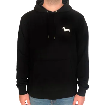 Pánská mikina KAŠMIR CLASSIC M3 černá s kapucí