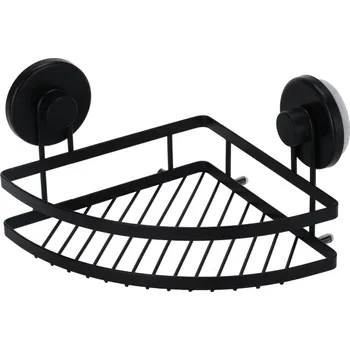 Koupelnový nábytek Bathroom Solutions Rohová sprchová police s přísavkami, kov, 20 x 20 x 12,5 cm