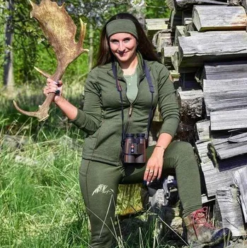 Dámská mikina Dámská zelená funkční mikina Velikost: L